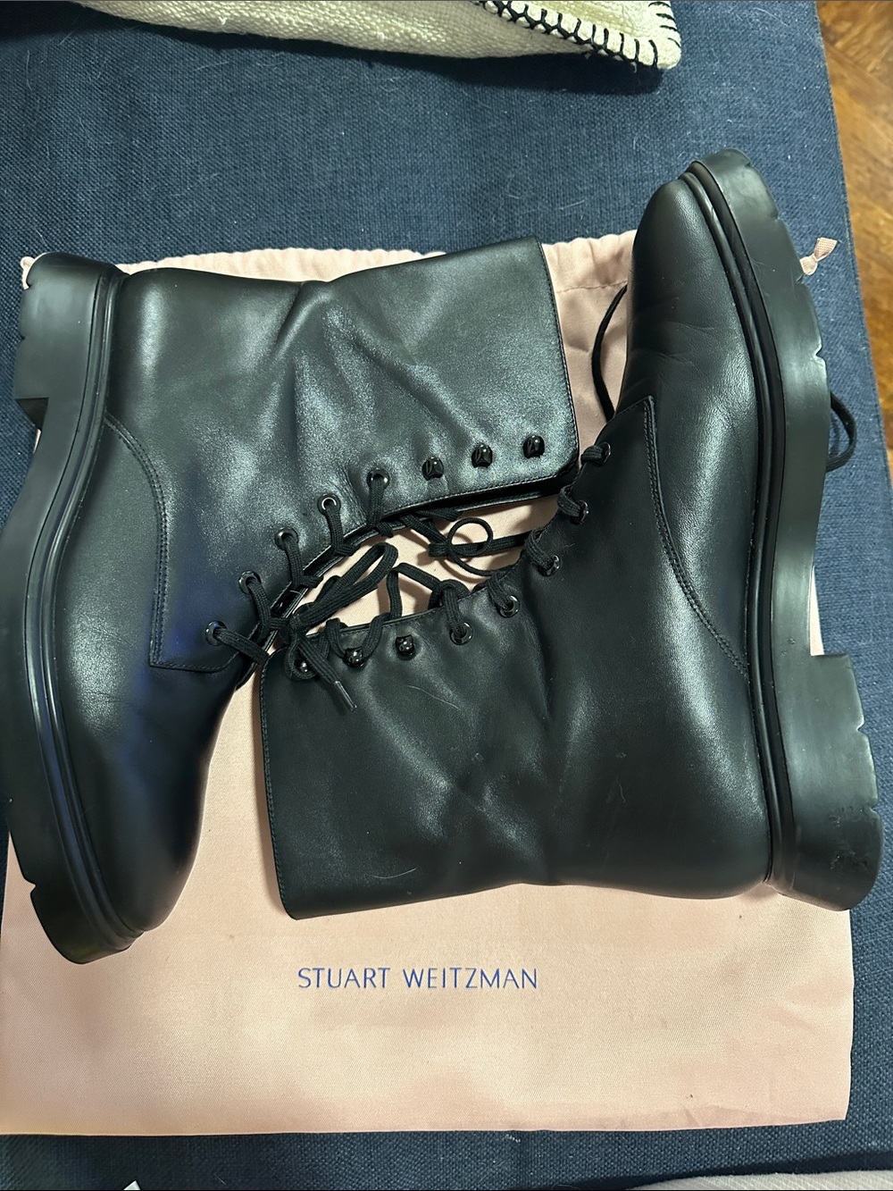 Stuart Weitzman McKenzee Combat Boot size 8.5